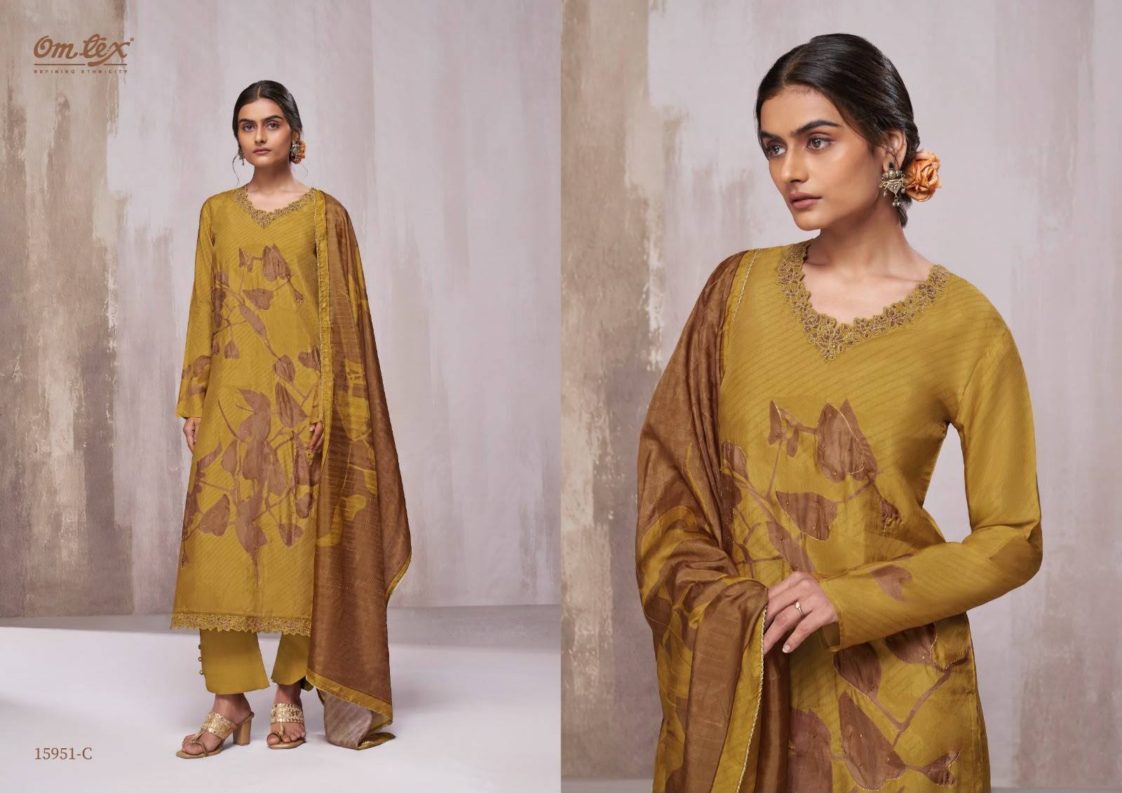 BEATRICE By Om Tex 15951 Series Beautiful Festive Suits Stylish Colorful Fancy Casual Wear & Ethnic Wear RUSSIAN SILK Dresses At Wholesale Price